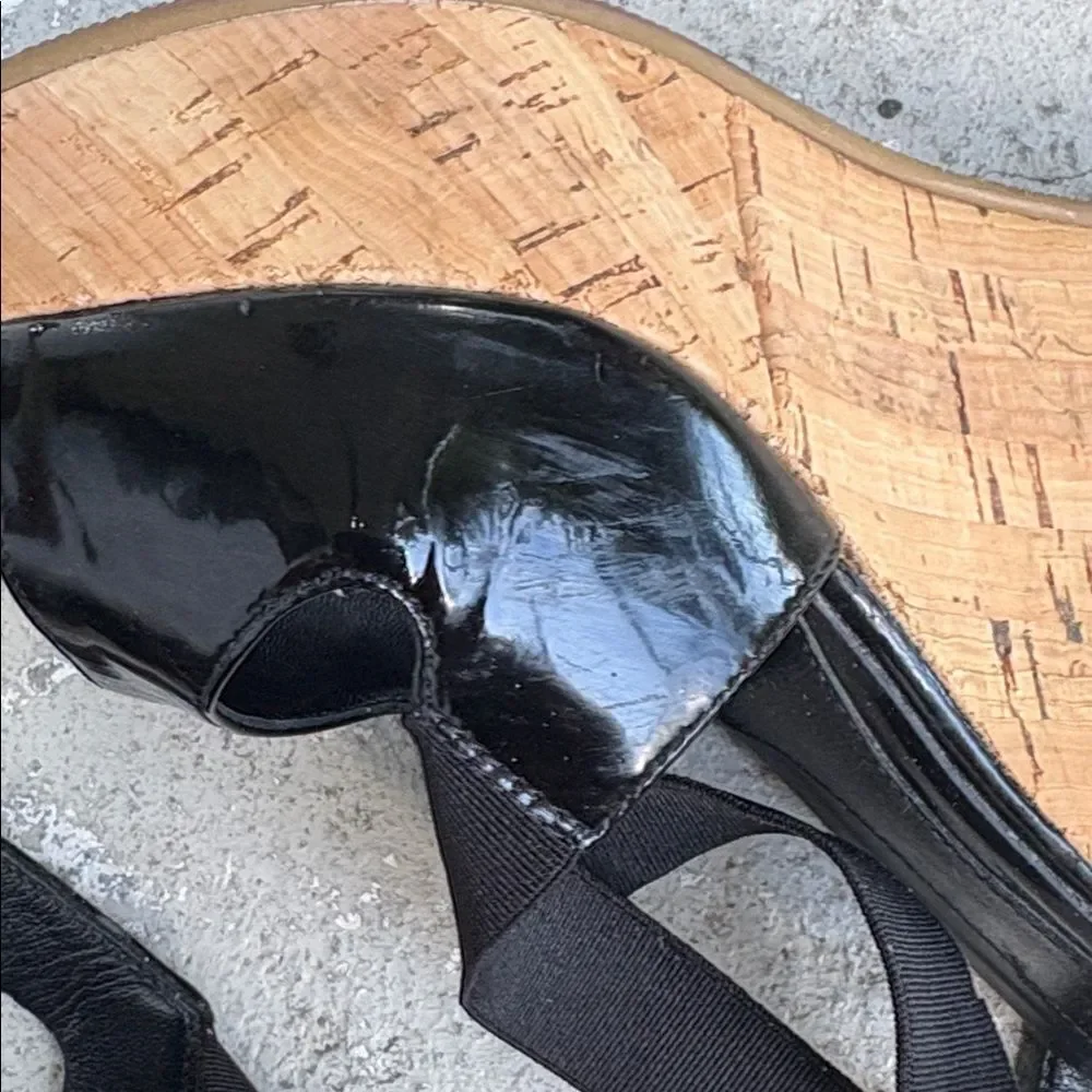 Fendi Cork Wedge Platforms